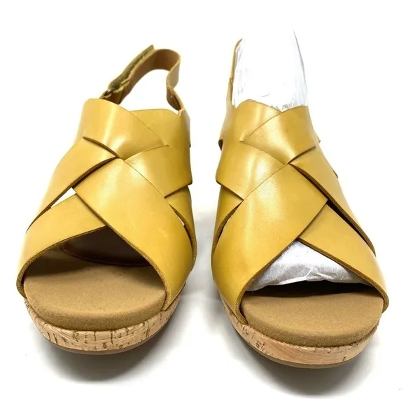 Cobb Hill Alleah Sling Sandals CJ0945 Yellow WIDE