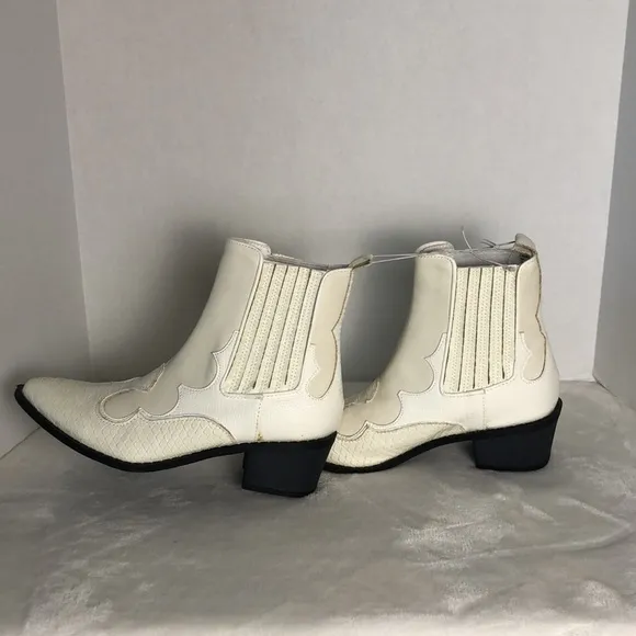 COCONUTS BY MATISSE Free People Women's 6 Ivory Milo Western Boots Cowgirl