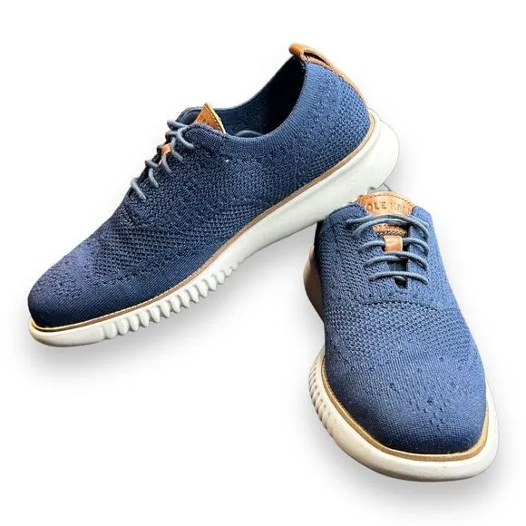 Cole Haan 2 Zerogrand Stitchlite Wingtip Oxford Shoes Men's Size 8 M C27569