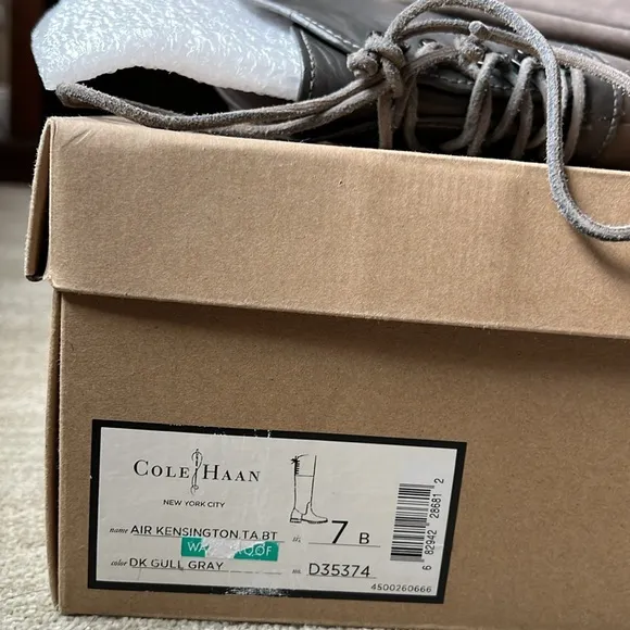 COLE HAAN AIR KENSINGTON Grey suede tall riding boots nike air TECH 7W
