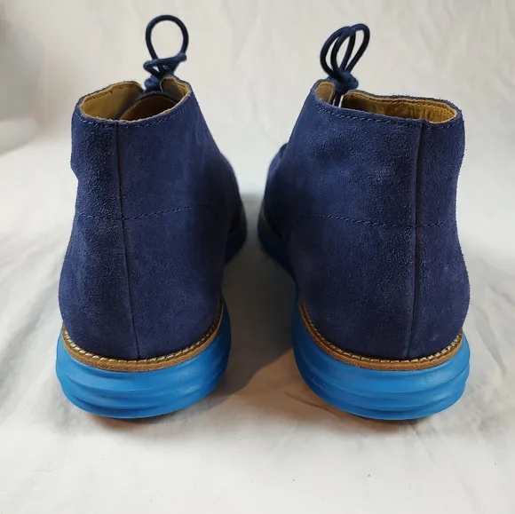 Cole Haan Blue Suede Lunargrand Chukka Boots 13M