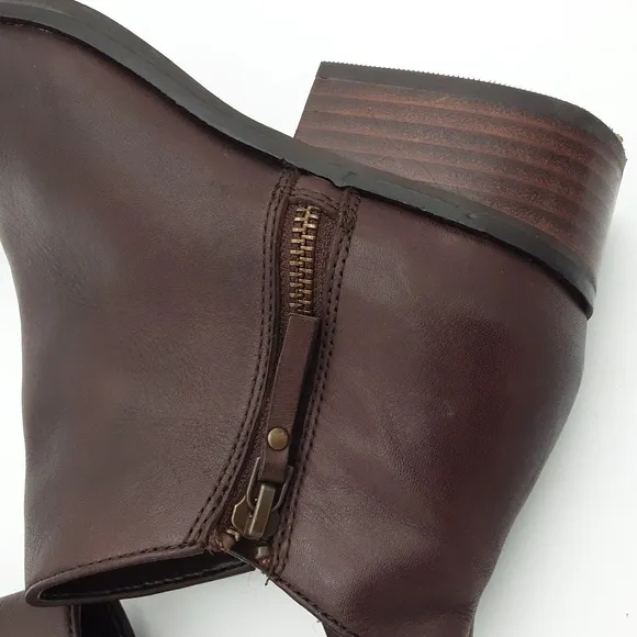 Cole Haan Brown Leather Ankle Boots Casual office Y2K festival rodeo brown