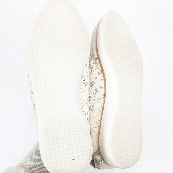 Cole Haan Grand Ambition Reptile Snake Print Embossed Leather Shoes Size 7.5