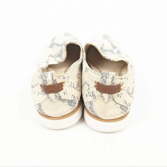 Cole Haan Grand Ambition Reptile Snake Print Embossed Leather Shoes Size 7.5