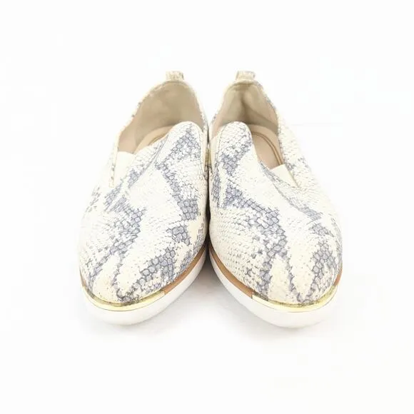 Cole Haan Grand Ambition Reptile Snake Print Embossed Leather Shoes Size 7.5