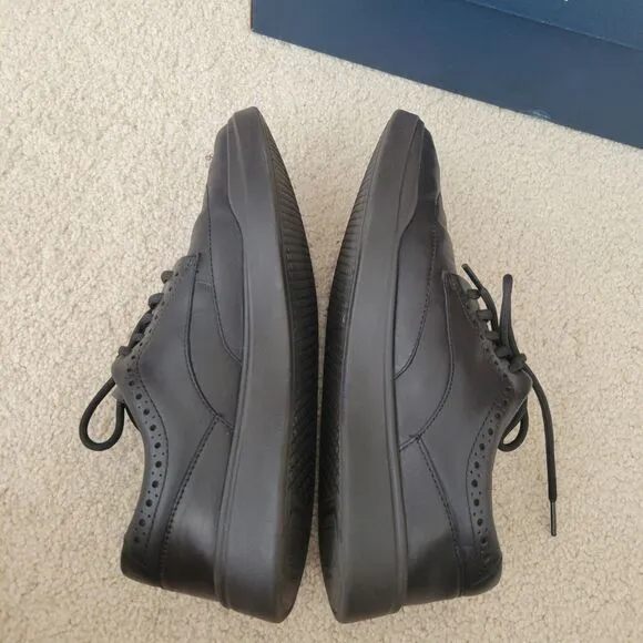 COLE HAAN Grand Crosscourt Wingtip Sneakers Men's Shoes  C35973 Size 9 EUC BLACK