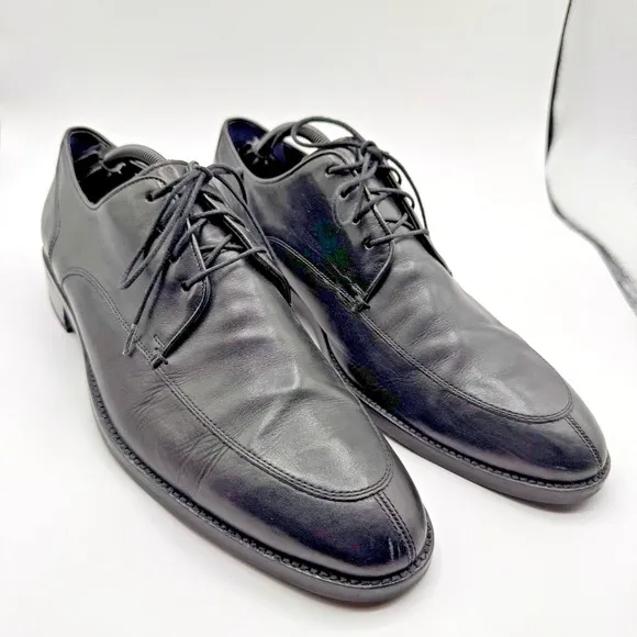 Cole Haan Grand OS Mens Size 11W Black Casual Classic Leather Dress Oxford Shoes