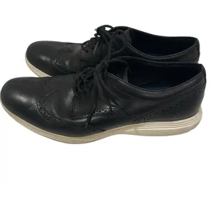 Cole Haan Grand Tour Wing Oxfords Leather Black C29413 Sz 10 M Dress Shoes