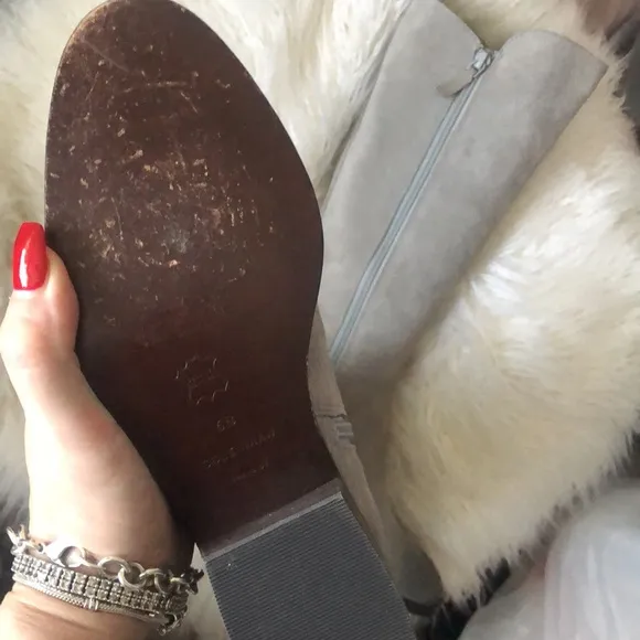 Cole Haan Gray Genuine Suede boots