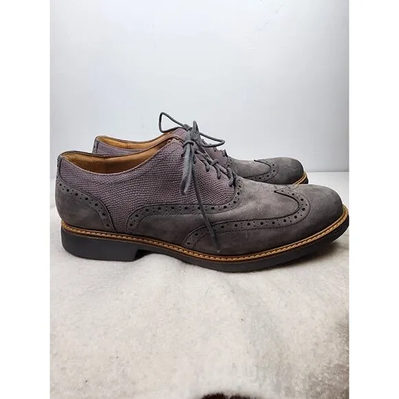 Cole Haan Great Jones Wingtip Oxford Dark Gull Grey C12153 Men's Shoes Size 9M