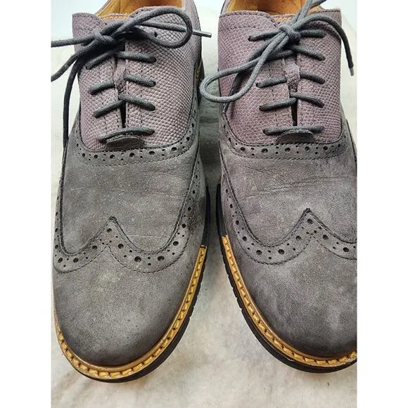 Cole Haan Great Jones Wingtip Oxford Dark Gull Grey C12153 Men's Shoes Size 9M