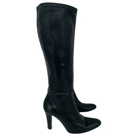 Cole Haan Heeled Leather Boots Black 7