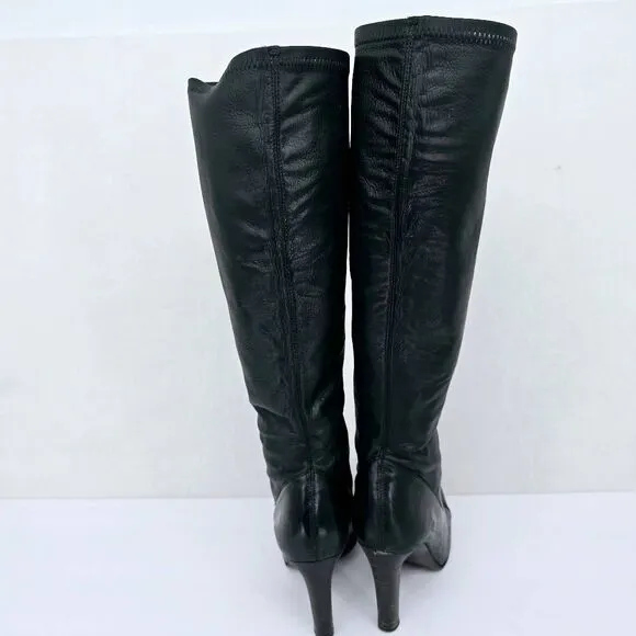 Cole Haan Heeled Leather Boots Black 7
