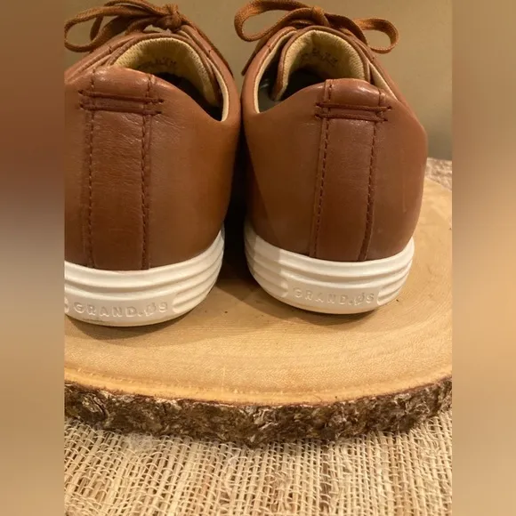 Cole Haan Men's Grand Crosscourt II Sneakers - Lace Up Brown leather 12