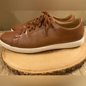 Cole Haan Men's Grand Crosscourt II Sneakers - Lace Up Brown leather 12