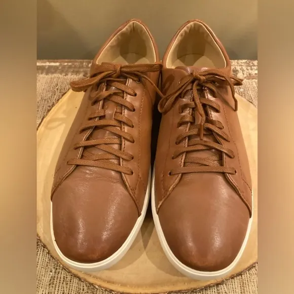 Cole Haan Men's Grand Crosscourt II Sneakers - Lace Up Brown leather 12