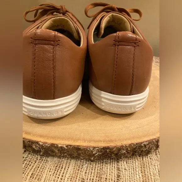 Cole Haan Men's Grand Crosscourt II Sneakers - Lace Up Brown leather 12
