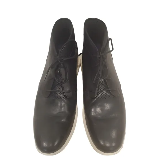 Cole Haan Mens Grand Tour Chukka Boots Black C31366 Leather 11.5 M
