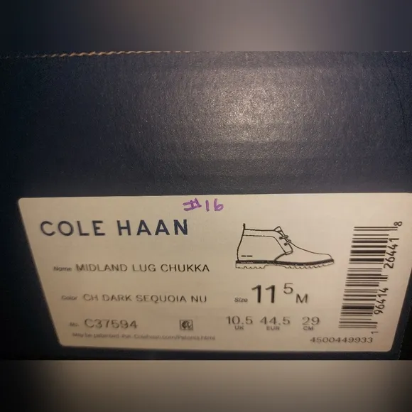 Cole Haan Men's Midland Leather Water Resistant Lace-Up Chukka Boots