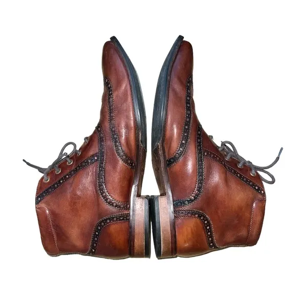 Cole Haan Men’s Williams Leather Chukka Boots Size 9 Wingtip C20286 Brown