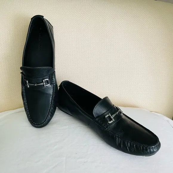 Cole Haan Somerset Link BitLoafer Black  C25980 DrivingMoc Leather Size 11 M