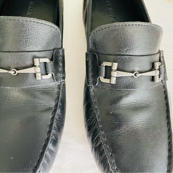 Cole Haan Somerset Link BitLoafer Black  C25980 DrivingMoc Leather Size 11 M