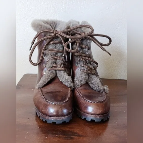 Cole Haan Women's Brown Leather Boots Size 9 M