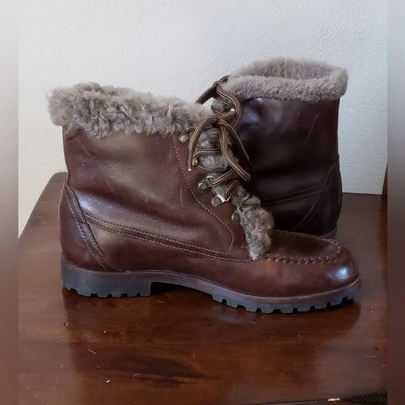 Cole Haan Women's Brown Leather Boots Size 9 M
