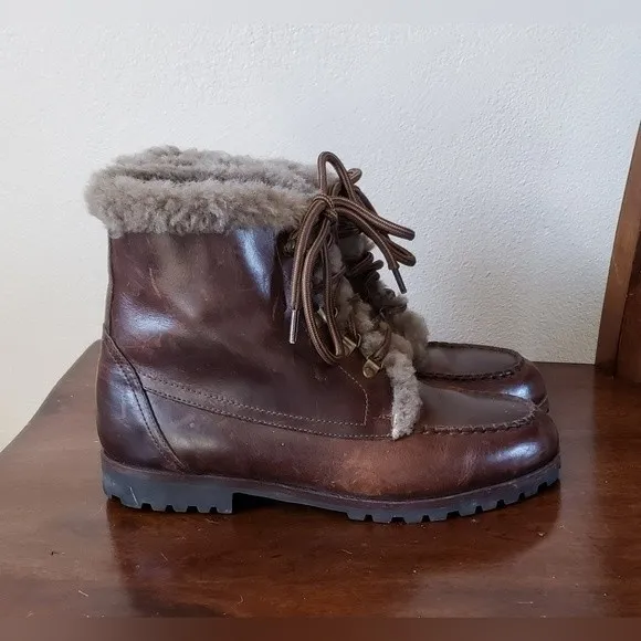 Cole Haan Women's Brown Leather Boots Size 9 M