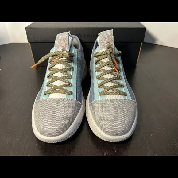 Cole Haan Zerogrand Generation Grand II Sneakers Shoes Blue/Green/Grey Mens 10.5
