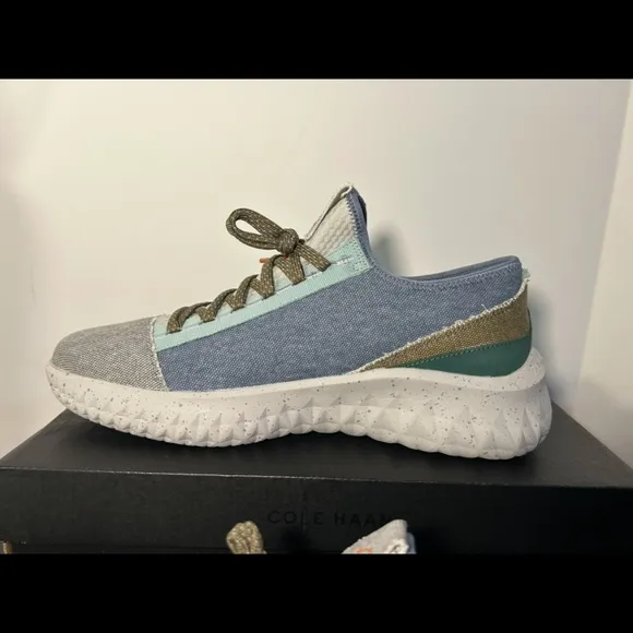 Cole Haan Zerogrand Generation Grand II Sneakers Shoes Blue/Green/Grey Mens 10.5