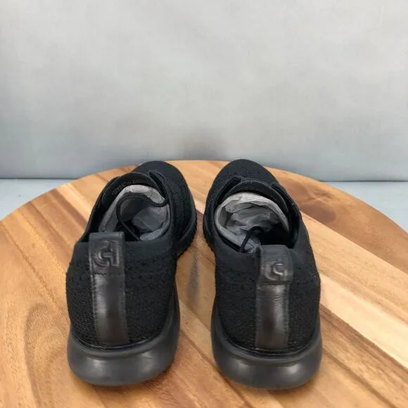 Cole Haan ZeroGrand Stitchlite Black Knit Oxford Dress Shoes Men 8 M Lightweight