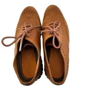 Cole‎ Haan Zerogrand Wingtip Oxford Shoes Men's Size 10.5 British Tan Brown
