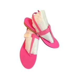 Cole Haan Francine Demi Sandals- Neon Pink Suede- Size 11 B- NIB
