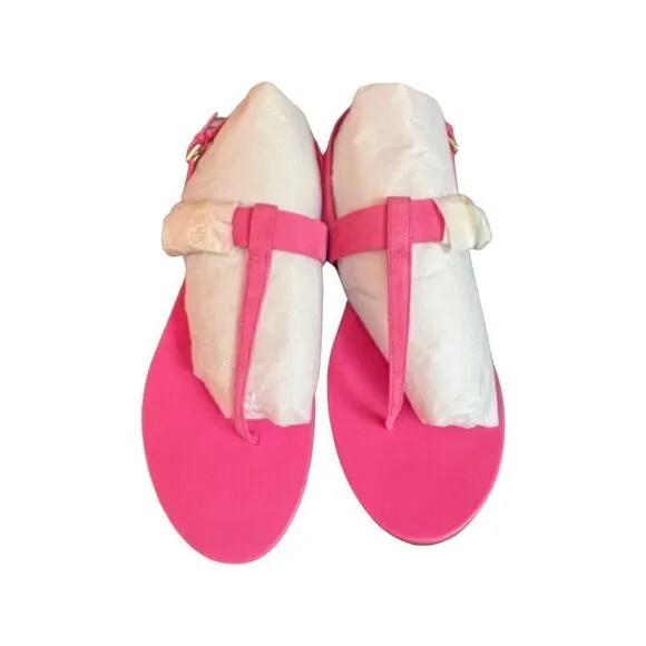 Cole Haan Francine Demi Sandals- Neon Pink Suede- Size 11 B- NIB