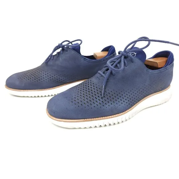 Cole Hann 2.0 Grand OS Blue/White Men's Size 9.5 M Casual Shoes