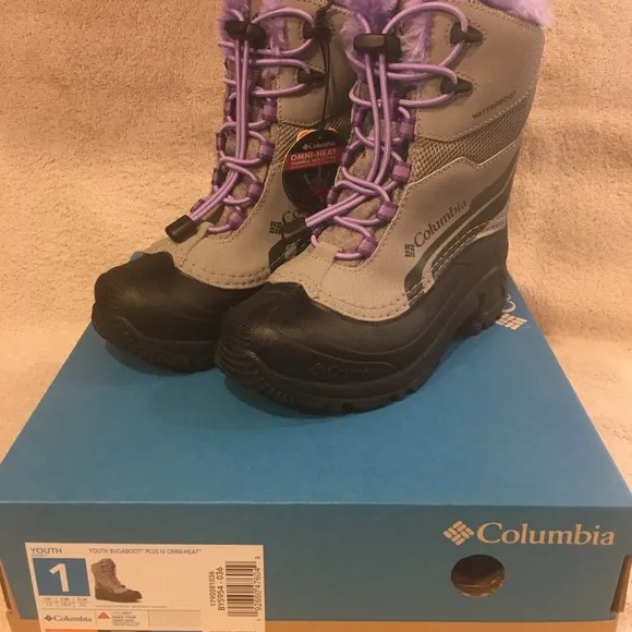 Columbia “Bugaboot” Omni-heat 400gram Boots • Girls Youth Size 1