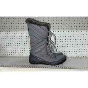 Columbia Minx Mid III Womens Waterproof Insulated Winter Snow Boots Size 11 Gray