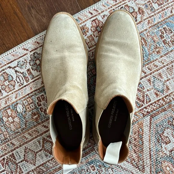Common Projects suede Chelsea boots
