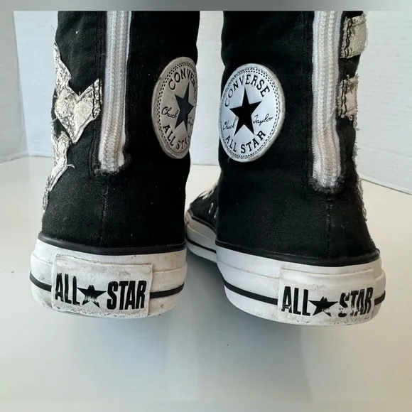 Converse All Star Chuck Taylor XX Tall High Glitter Logo Sneakers Women's Size 8
