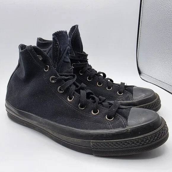 Converse Chuck 70 Mens Size 11 Monochrome Triple Black Shoes High Top Casual