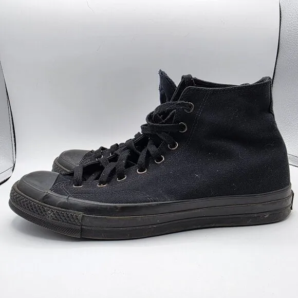 Converse Chuck 70 Mens Size 11 Monochrome Triple Black Shoes High Top Casual