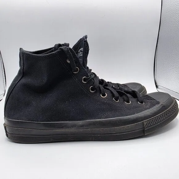 Converse Chuck 70 Mens Size 11 Monochrome Triple Black Shoes High Top Casual