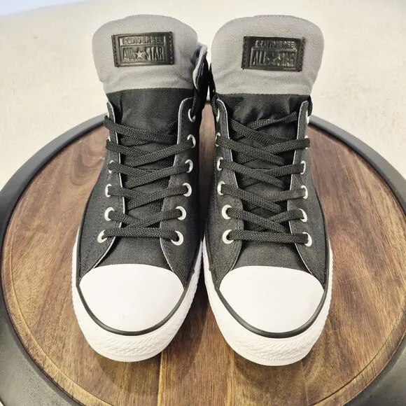 Converse Chuck Taylor Mens 12 Black Cordura Sneakers Athletic Shoes Mid Top