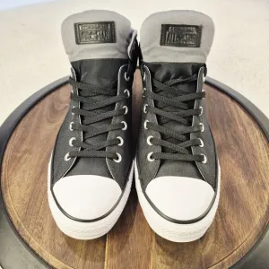 Converse Chuck Taylor Mens 12 Black Cordura Sneakers Athletic Shoes Mid Top