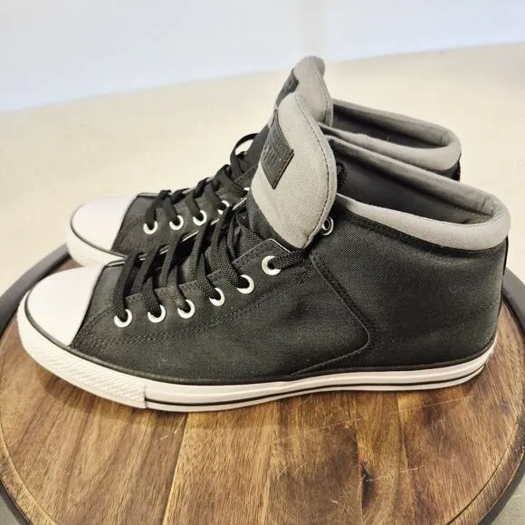 Converse Chuck Taylor Mens 12 Black Cordura Sneakers Athletic Shoes Mid Top