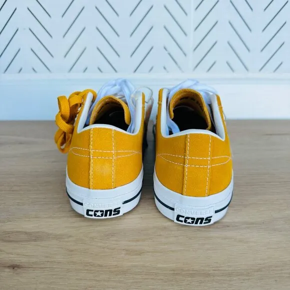 ⭐Converse One Star Pro OX Low Men Shoes Sz 6.5 Mustard Yellow Suede A09231C New⭐