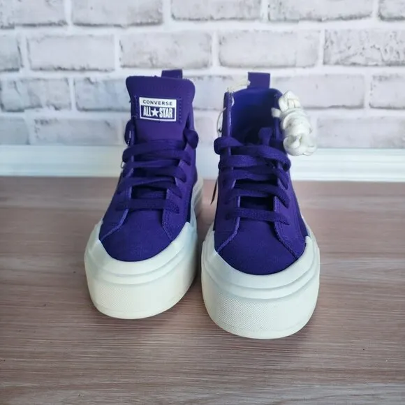 ⭐Converse Sz 7 Women Shoes Chuck Taylor All Star Cruise Purple Sneakers A10238C
