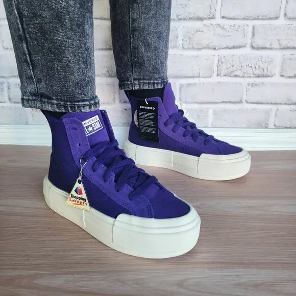 ⭐Converse Sz 7 Women Shoes Chuck Taylor All Star Cruise Purple Sneakers A10238C