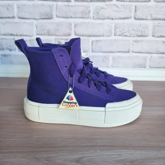 ⭐Converse Sz 7 Women Shoes Chuck Taylor All Star Cruise Purple Sneakers A10238C